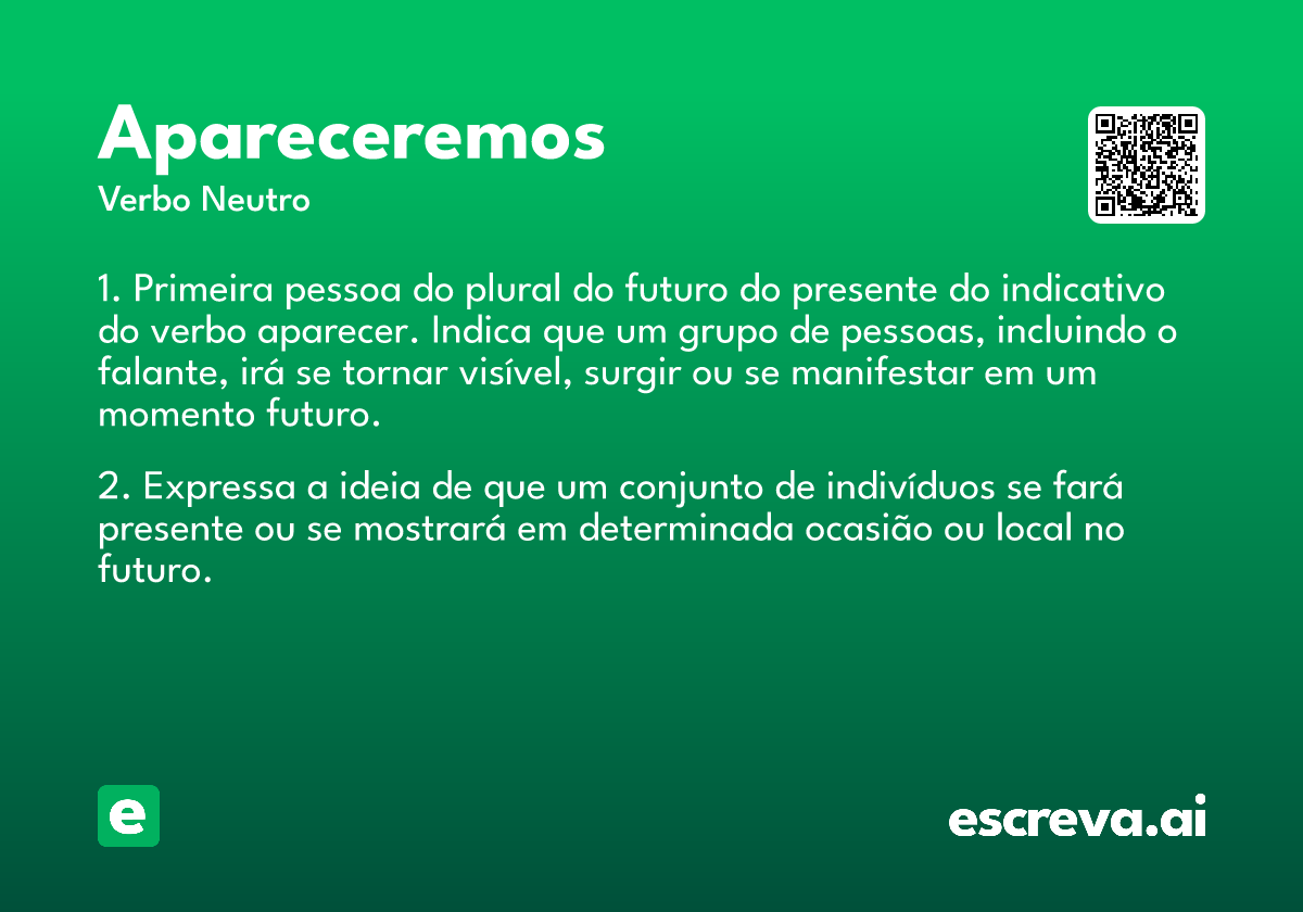 apareceremos