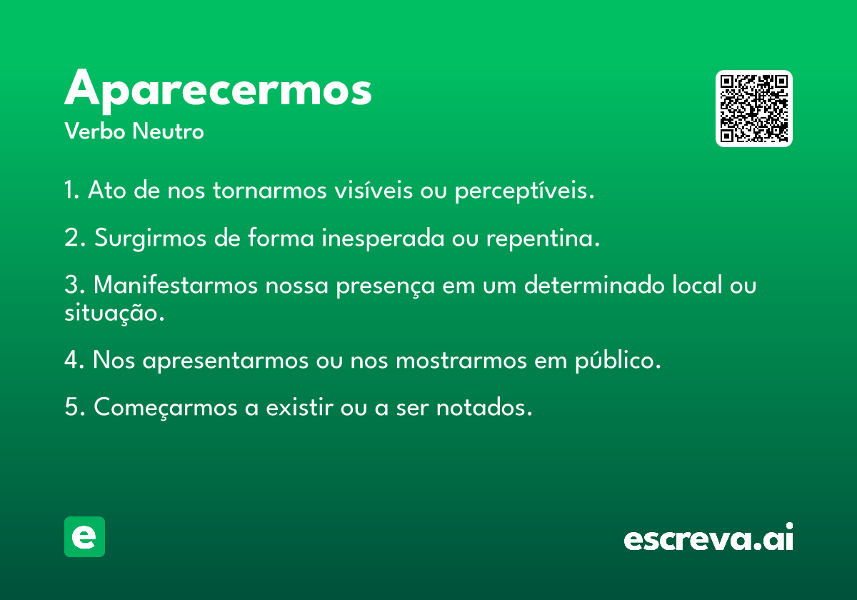 aparecermos
