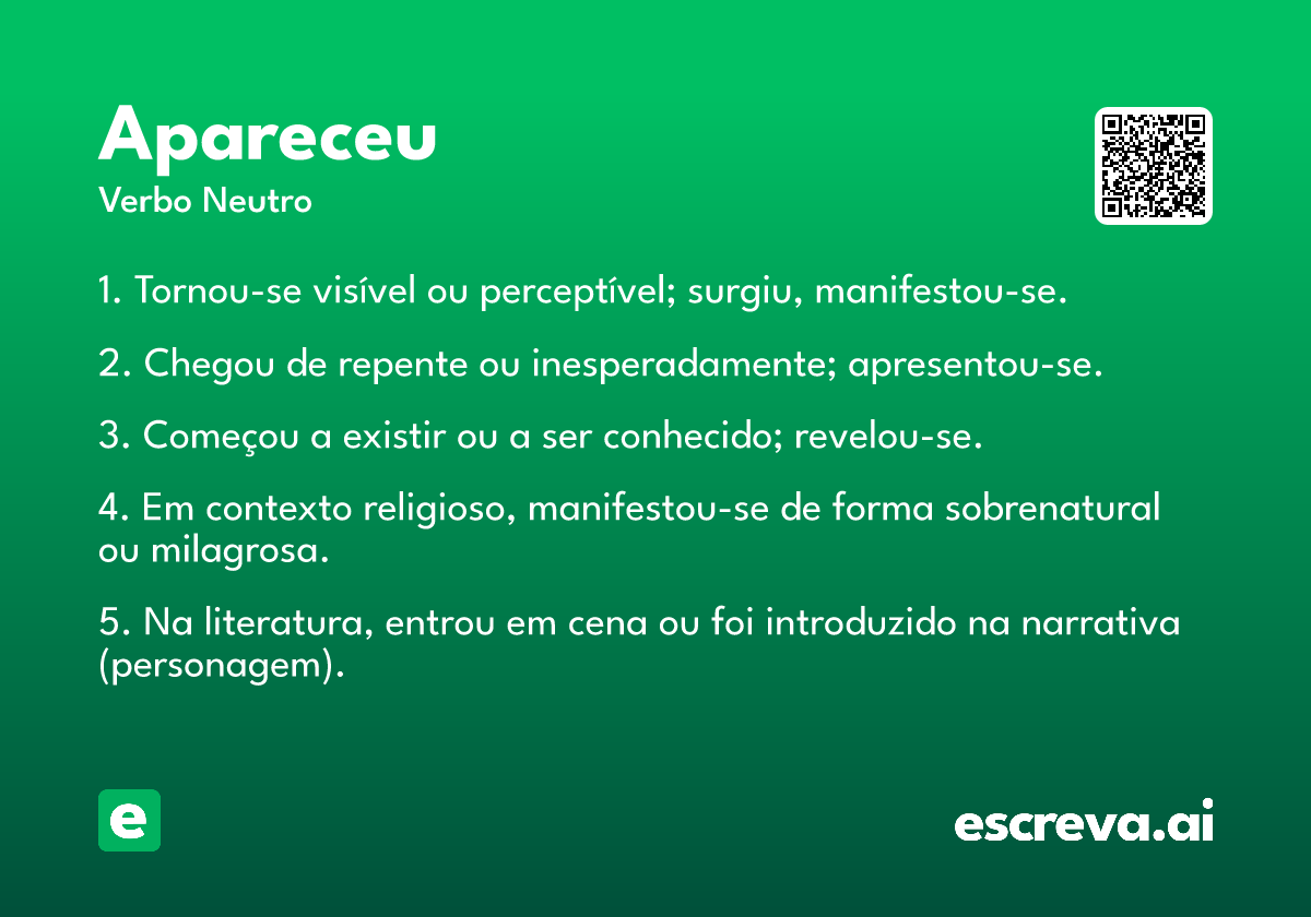 apareceu