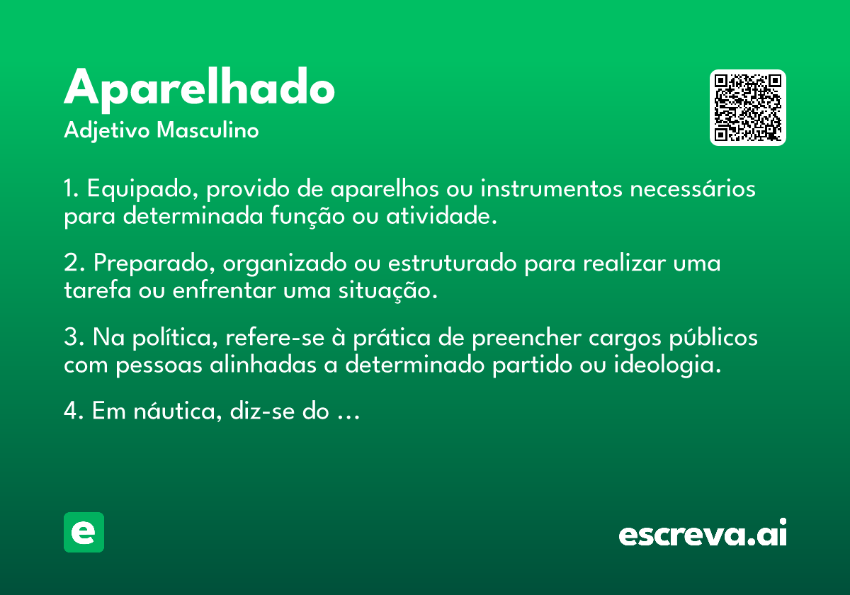 aparelhado