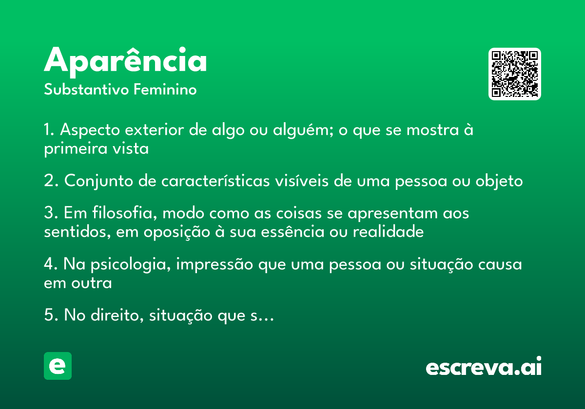 aparência