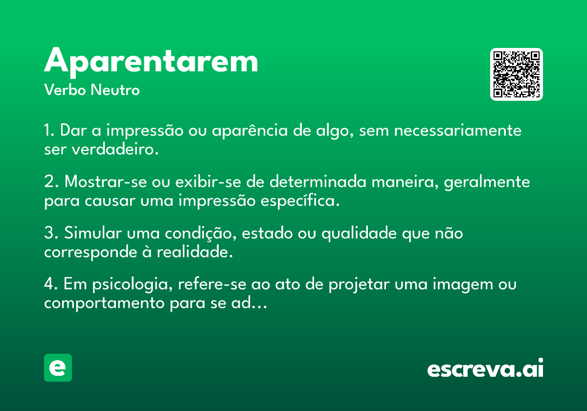 aparentarem