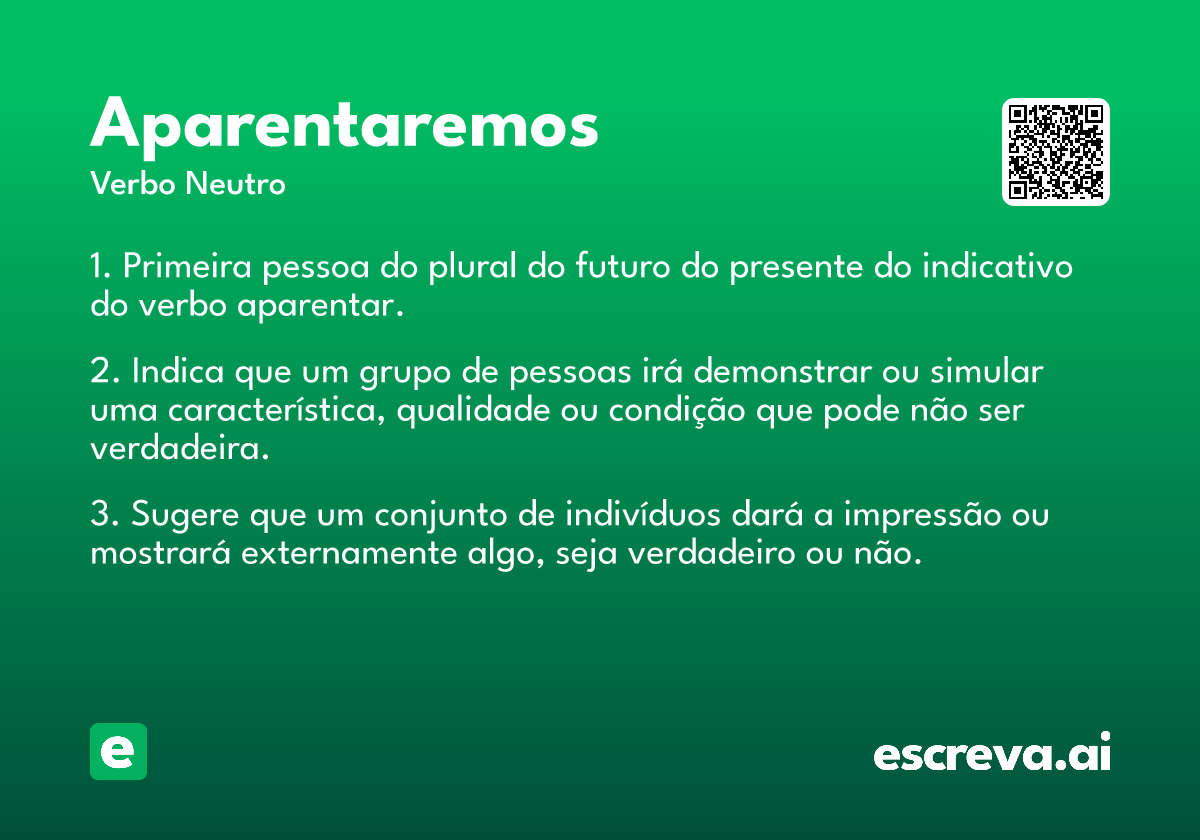 aparentaremos
