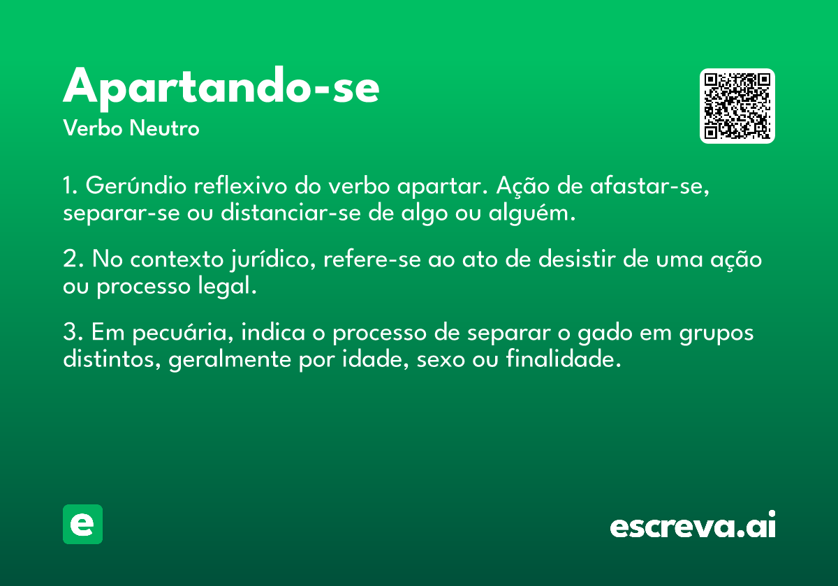 apartando-se
