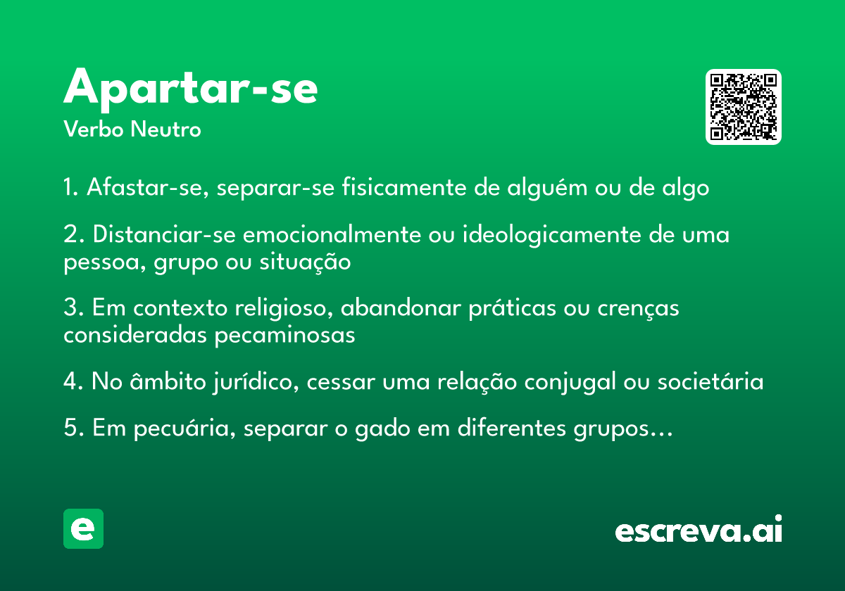 apartar-se