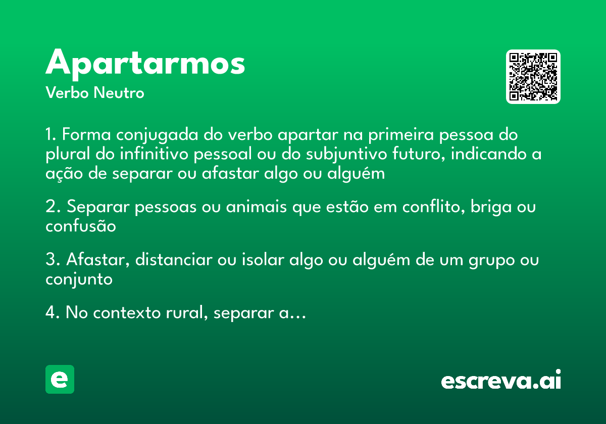 apartarmos
