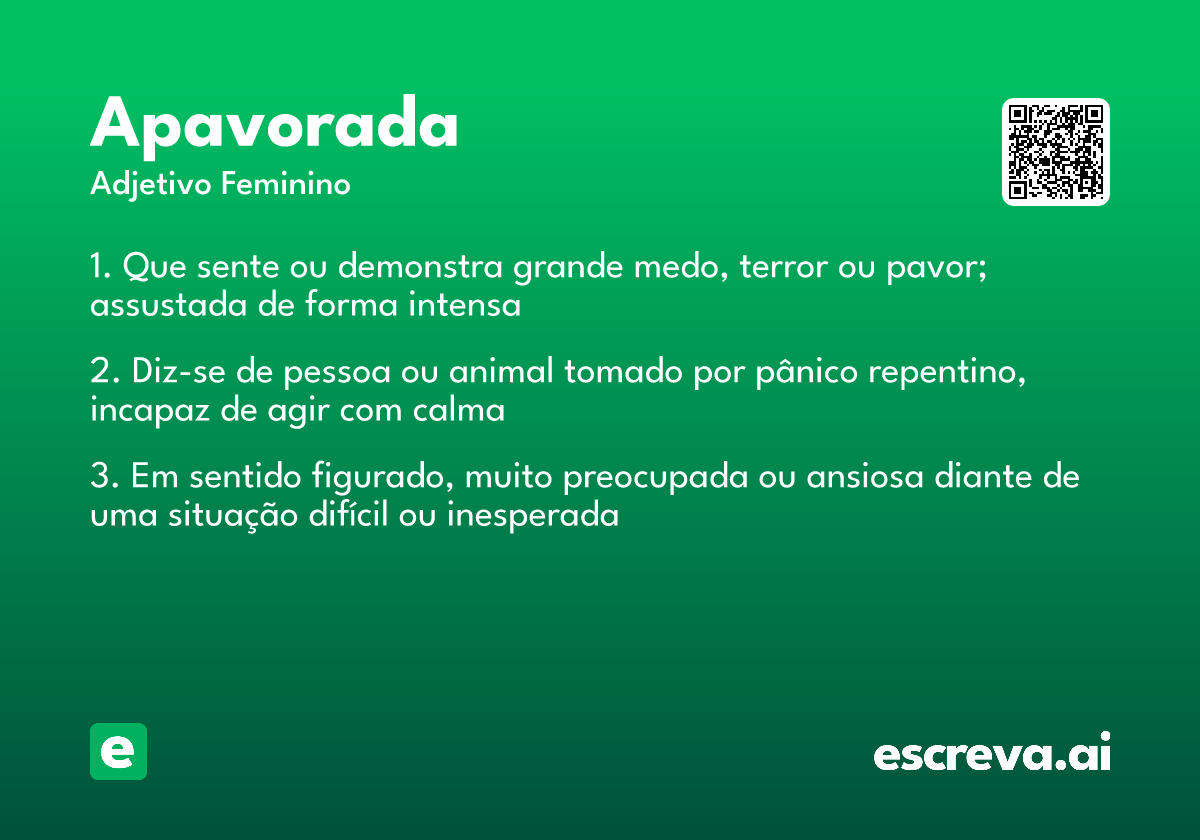 apavorada