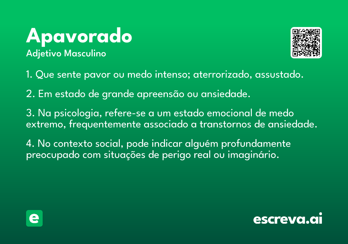 apavorado