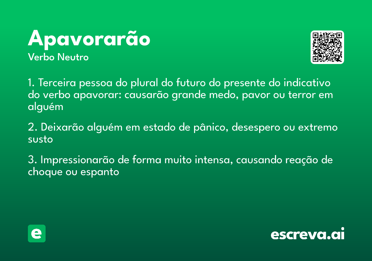 apavorarão