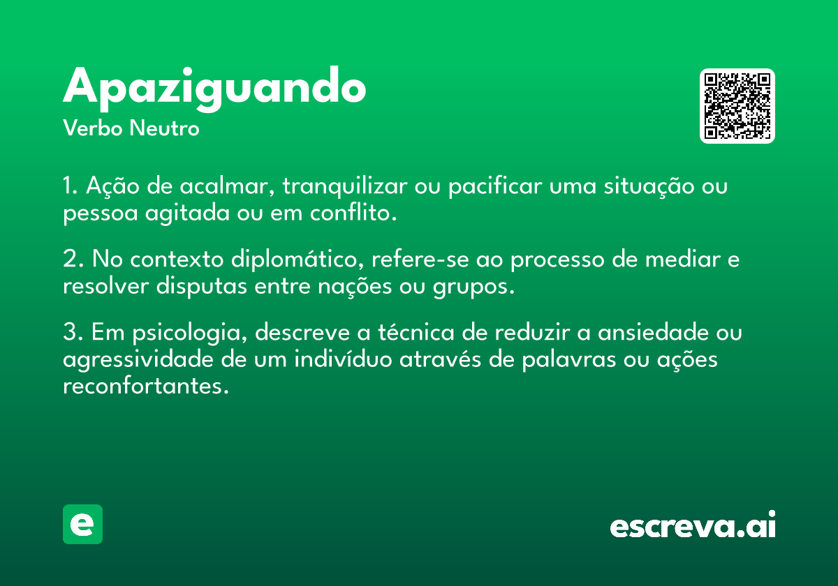 apaziguando