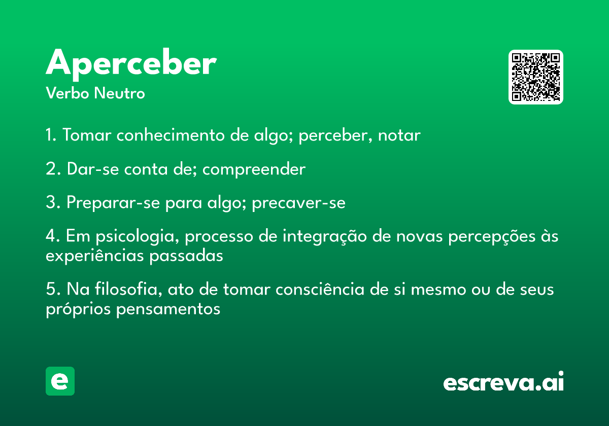 aperceber