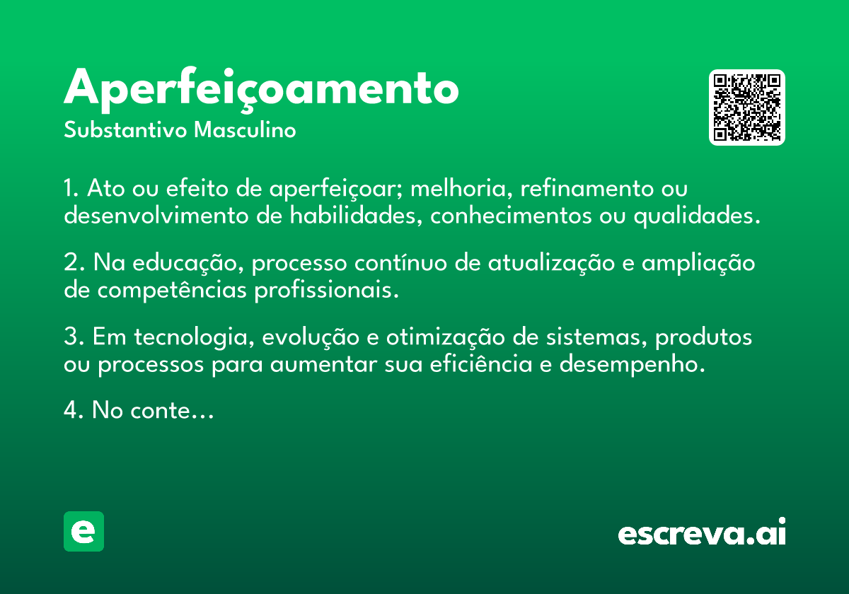 aperfeiçoamento