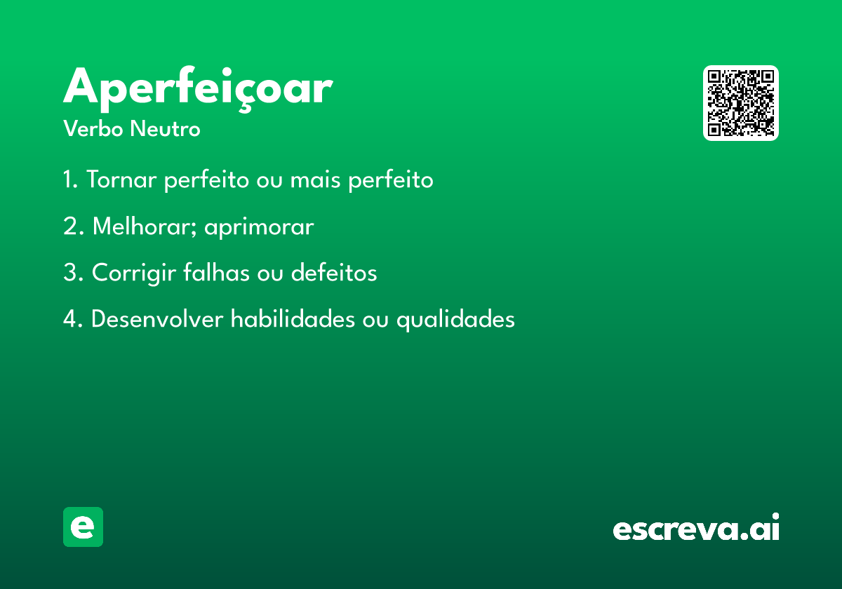 aperfeiçoar