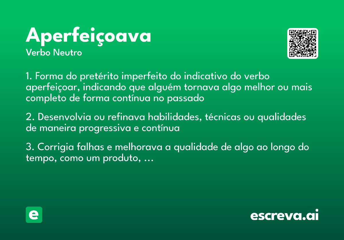 aperfeiçoava