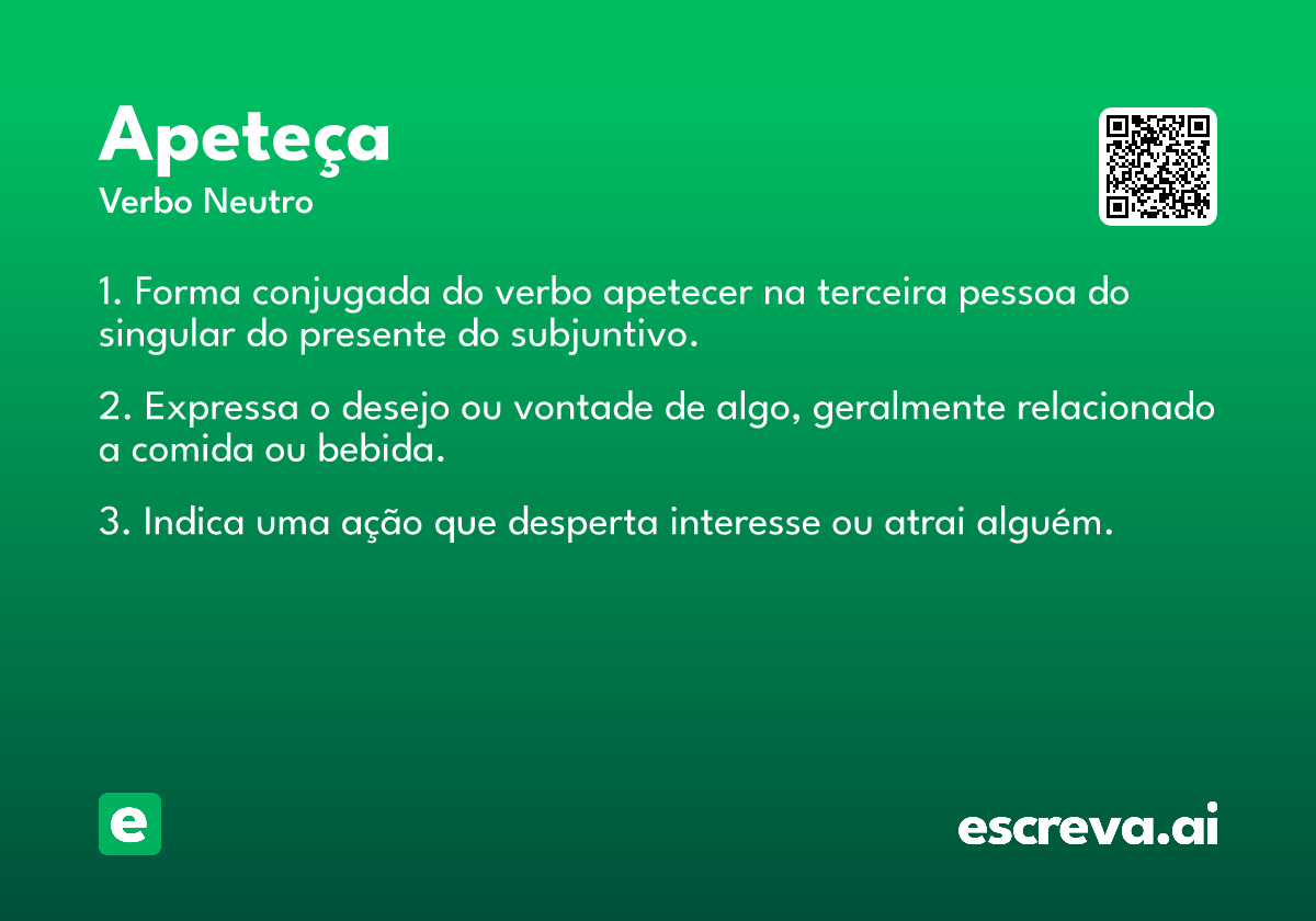 apeteça