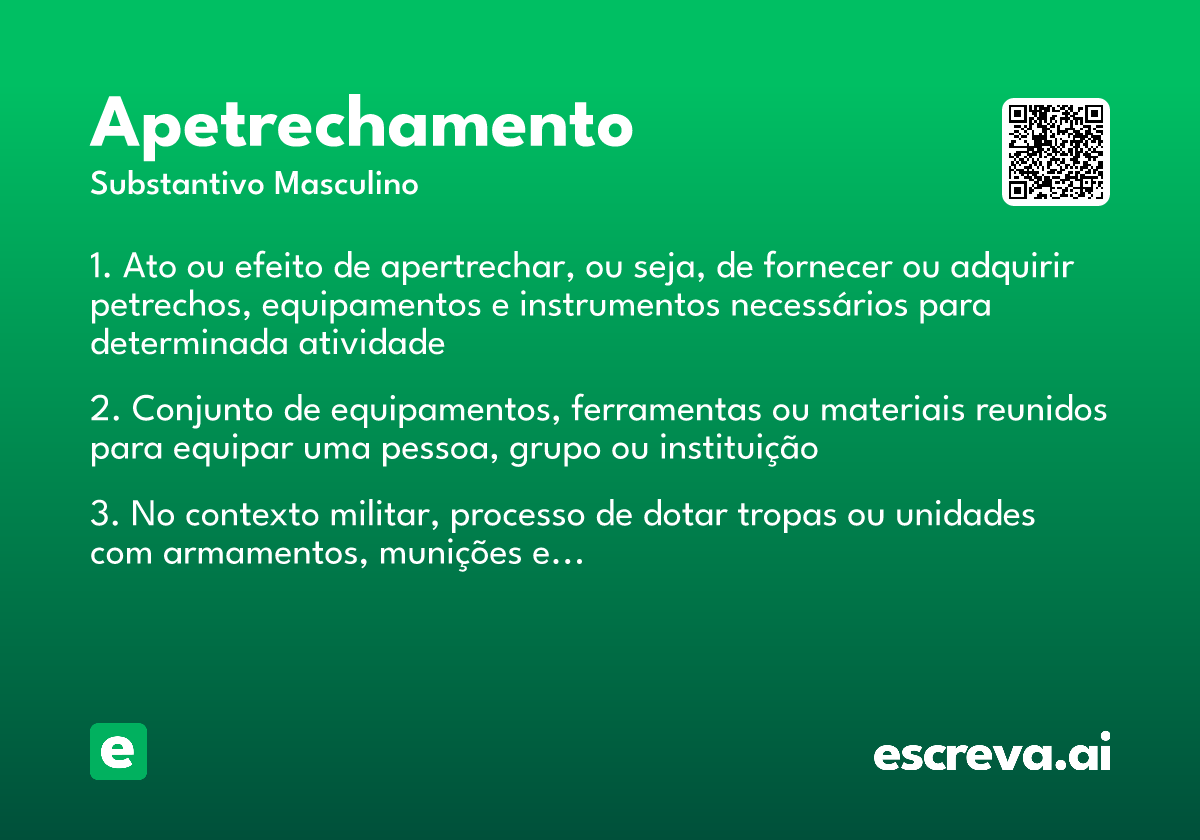 apetrechamento