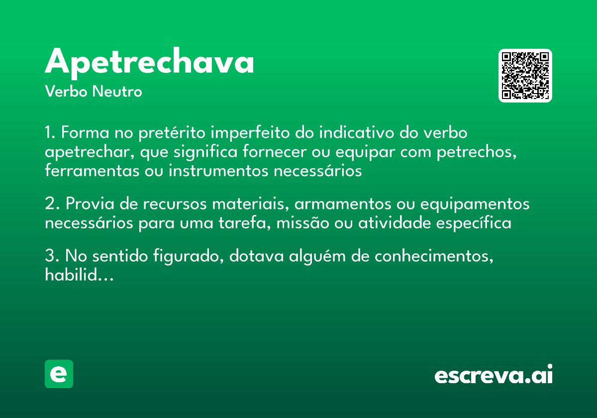apetrechava