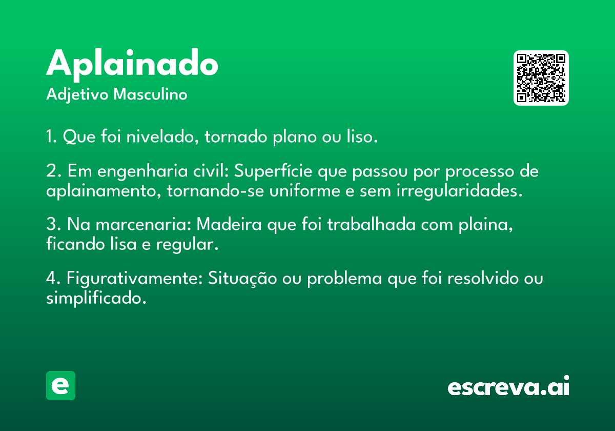 aplainado