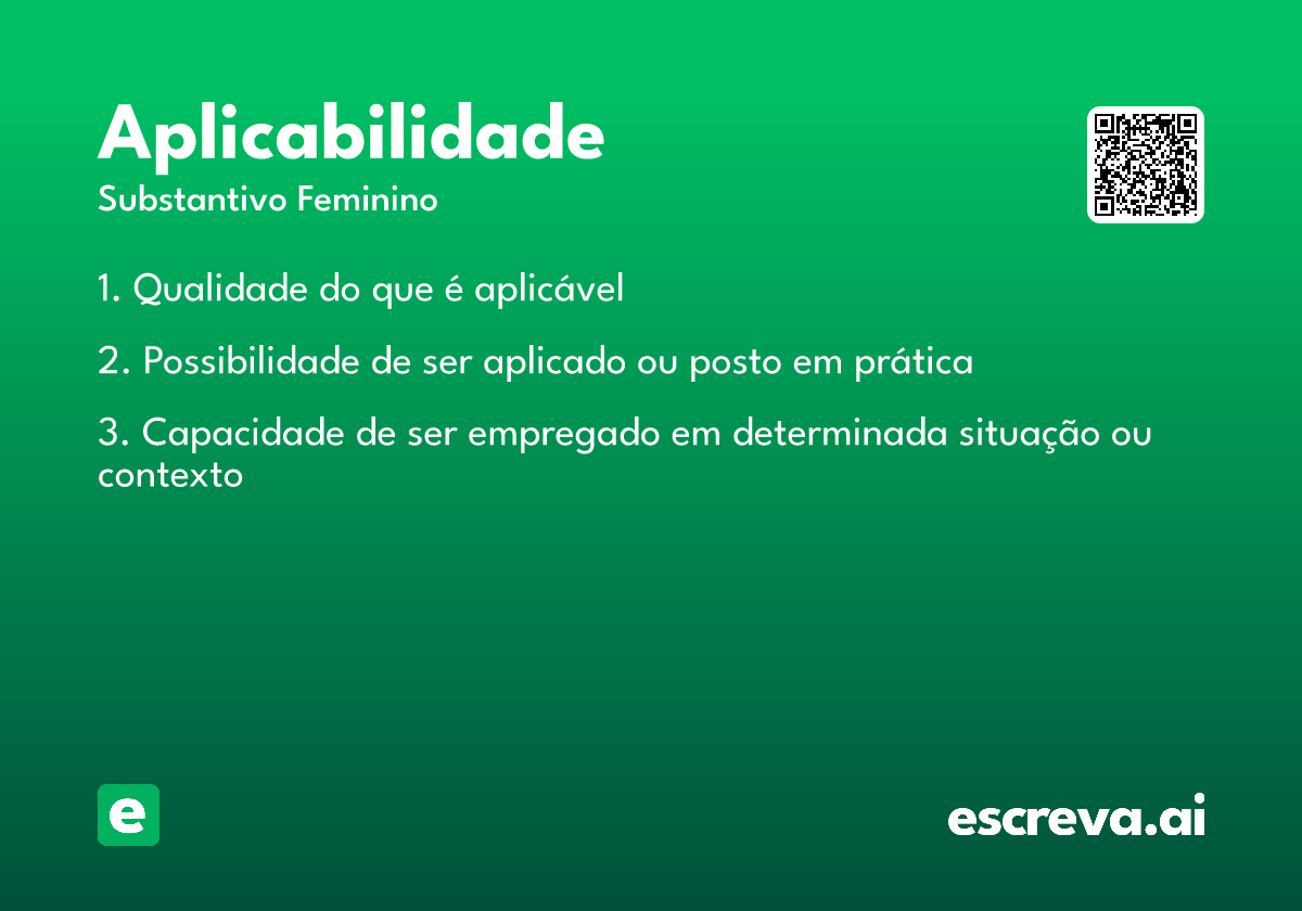 aplicabilidade