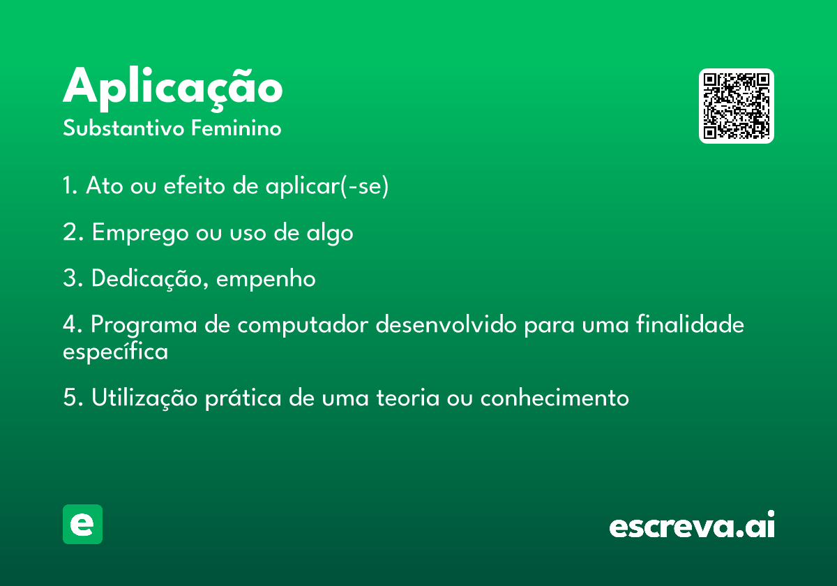 aplicação