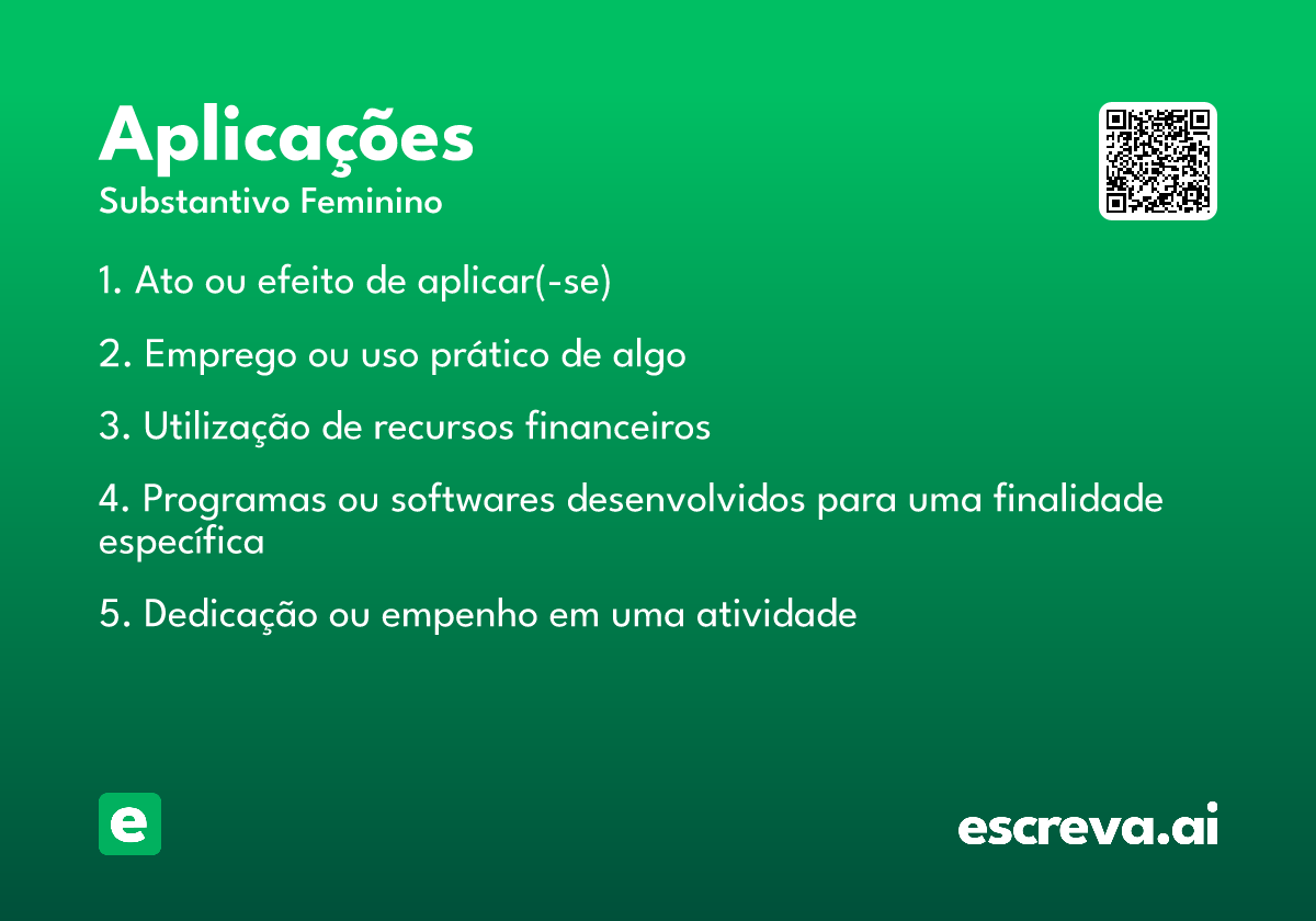 aplicações