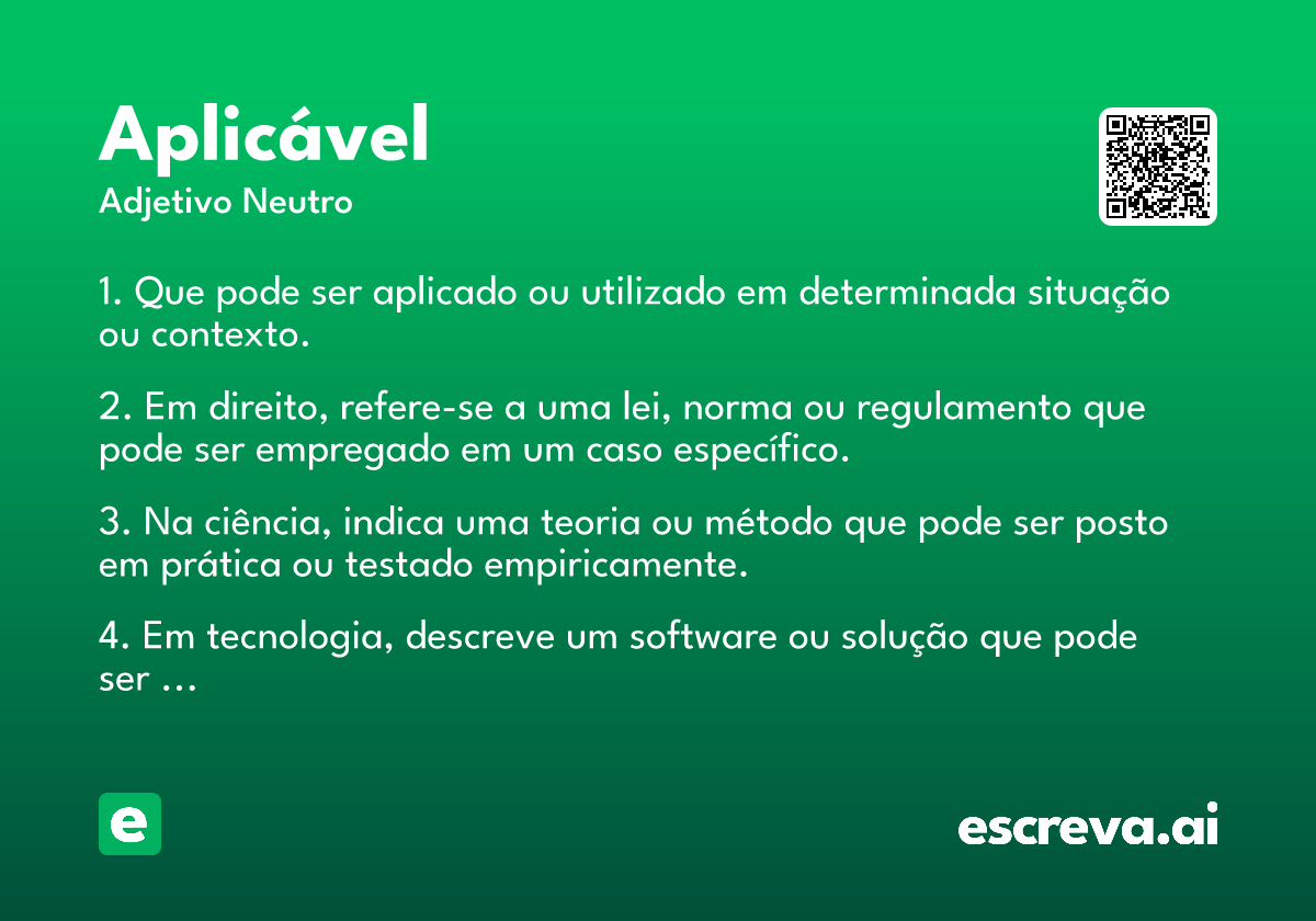 aplicável