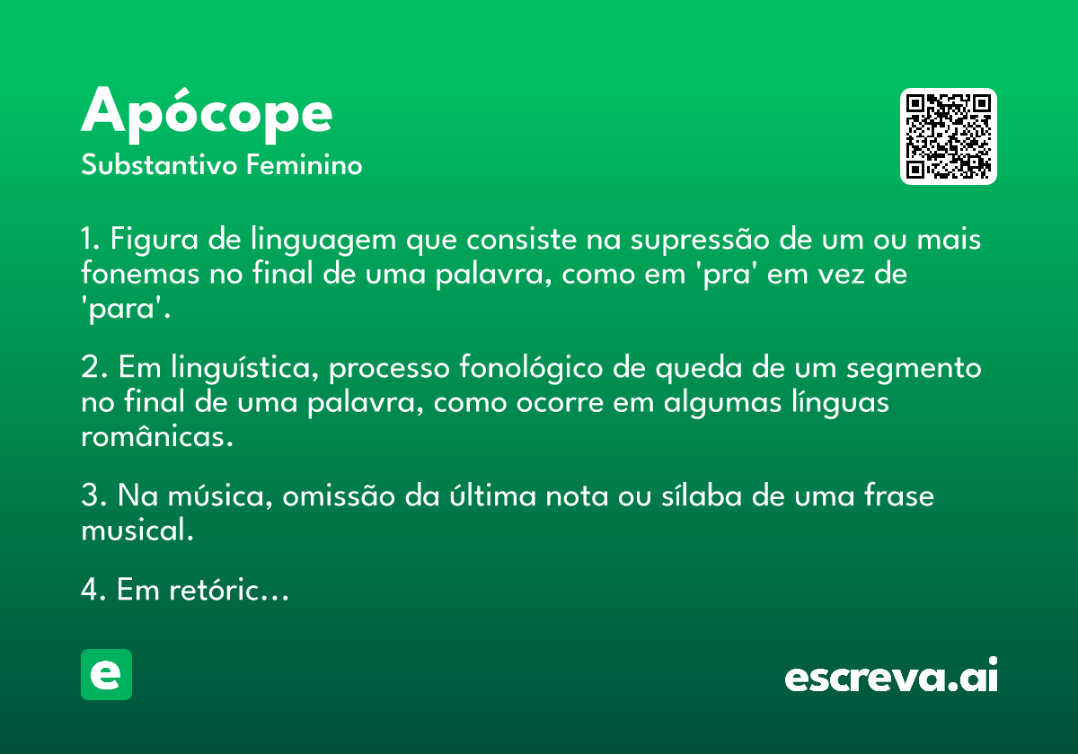 apócope