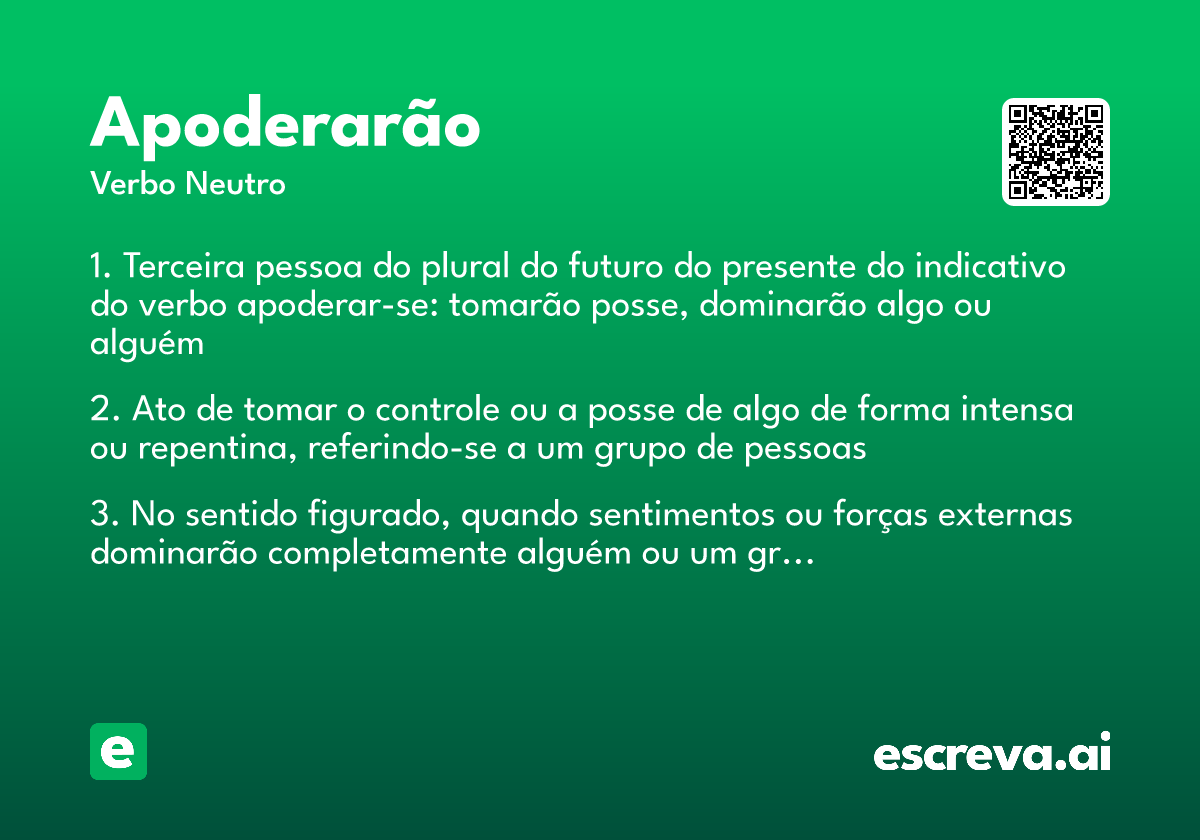 apoderarão