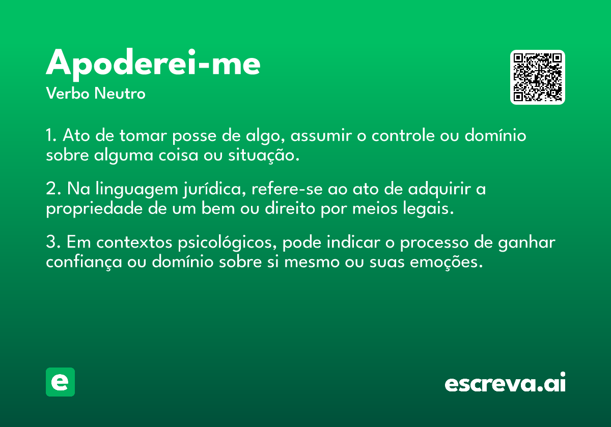 apoderei-me