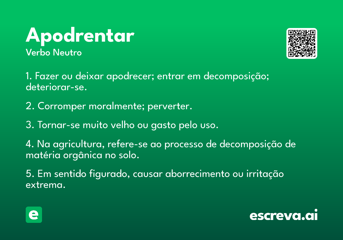 apodrentar