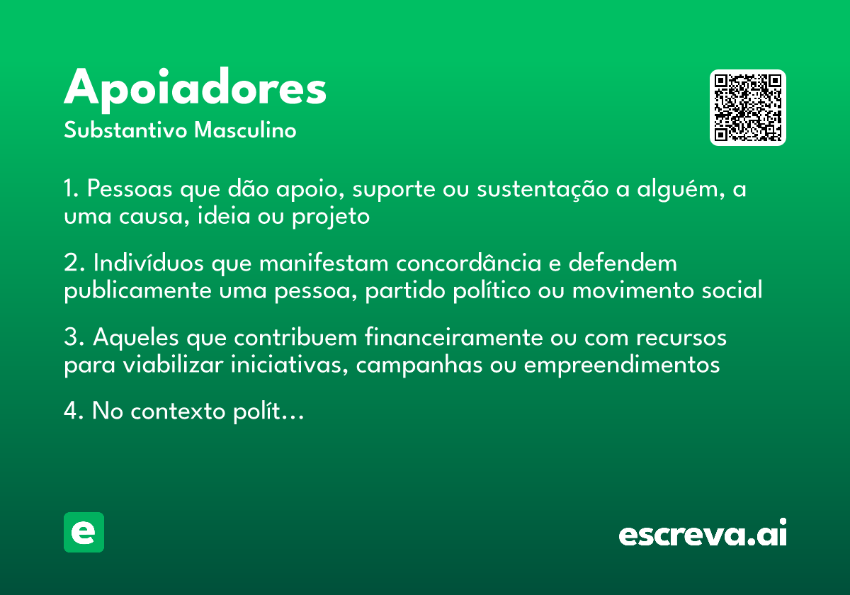 apoiadores