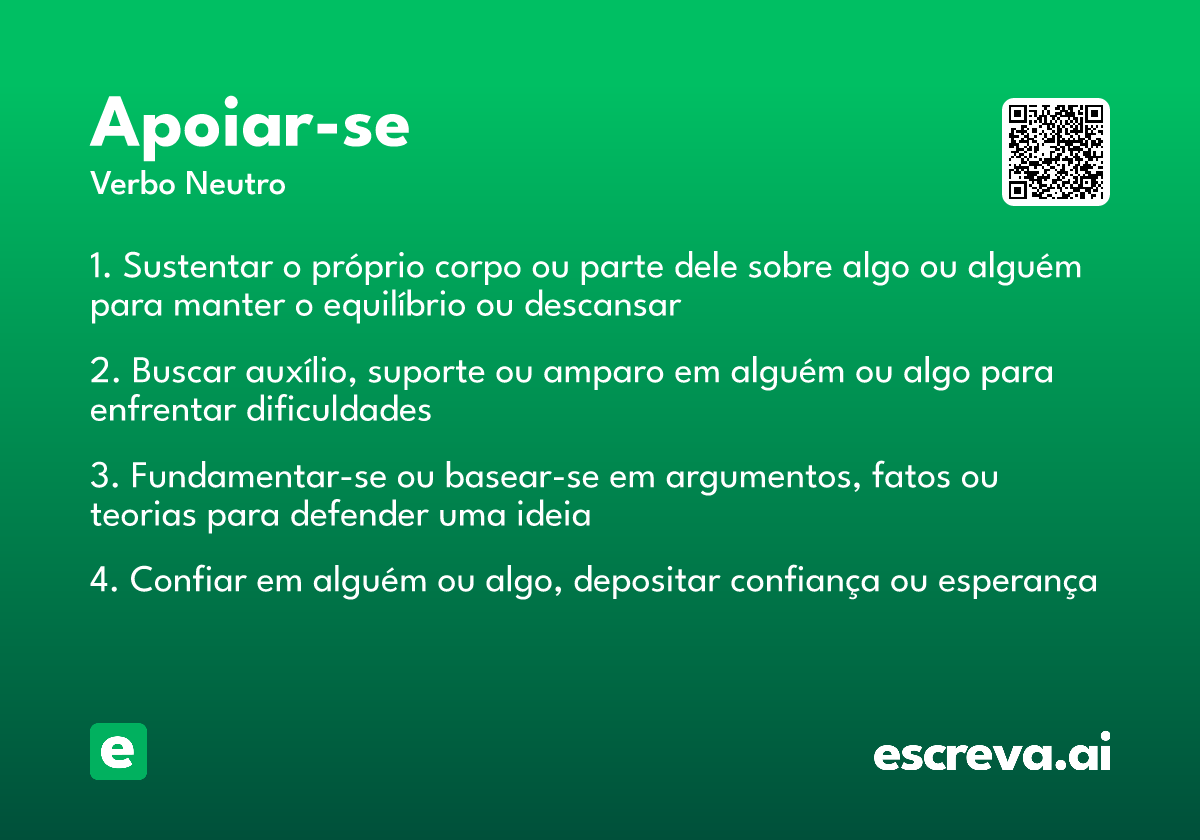 apoiar-se