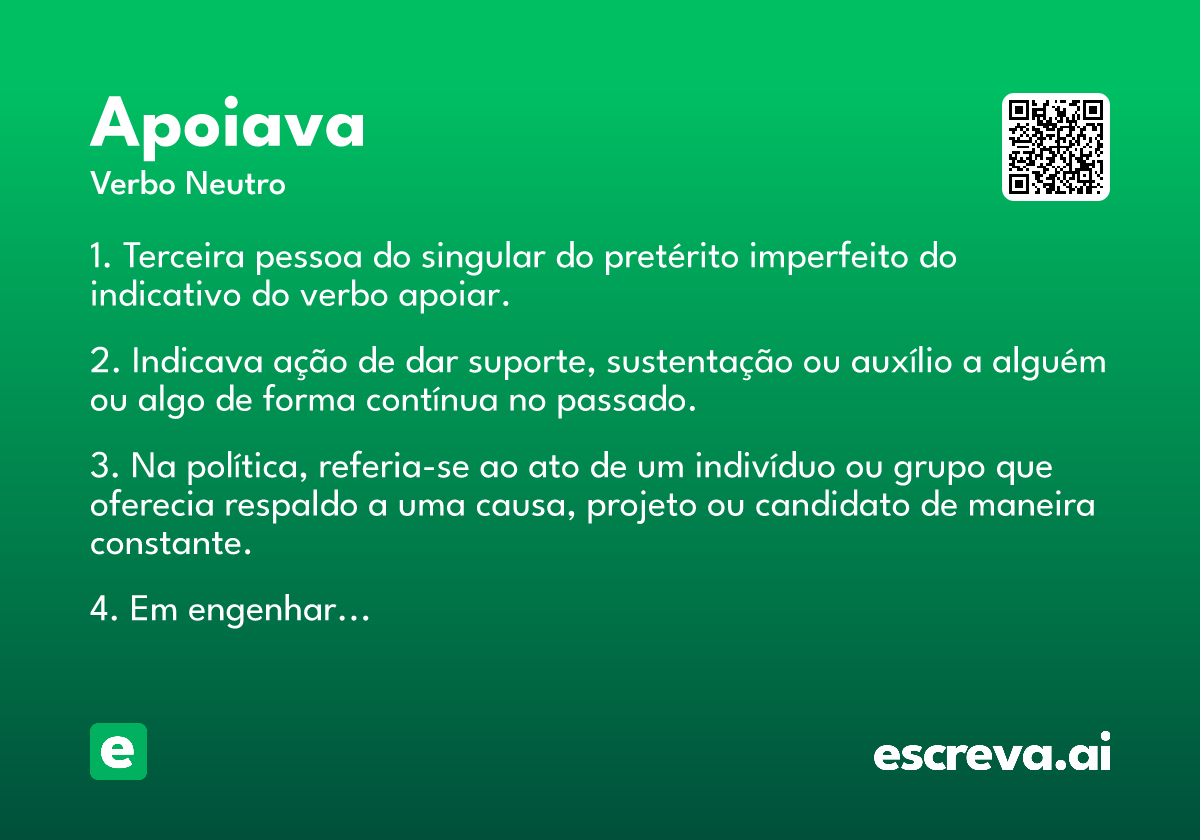 apoiava