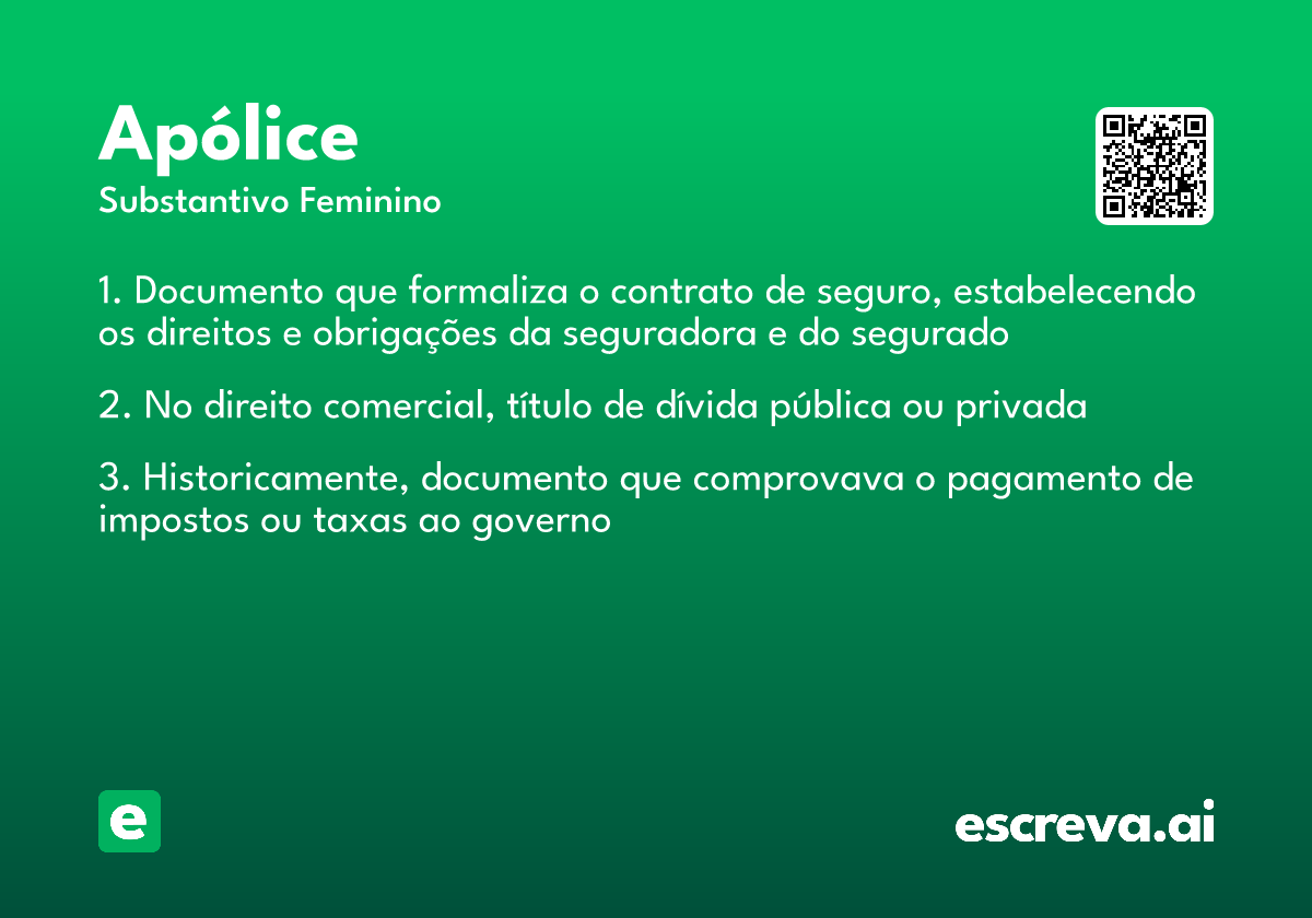 apólice