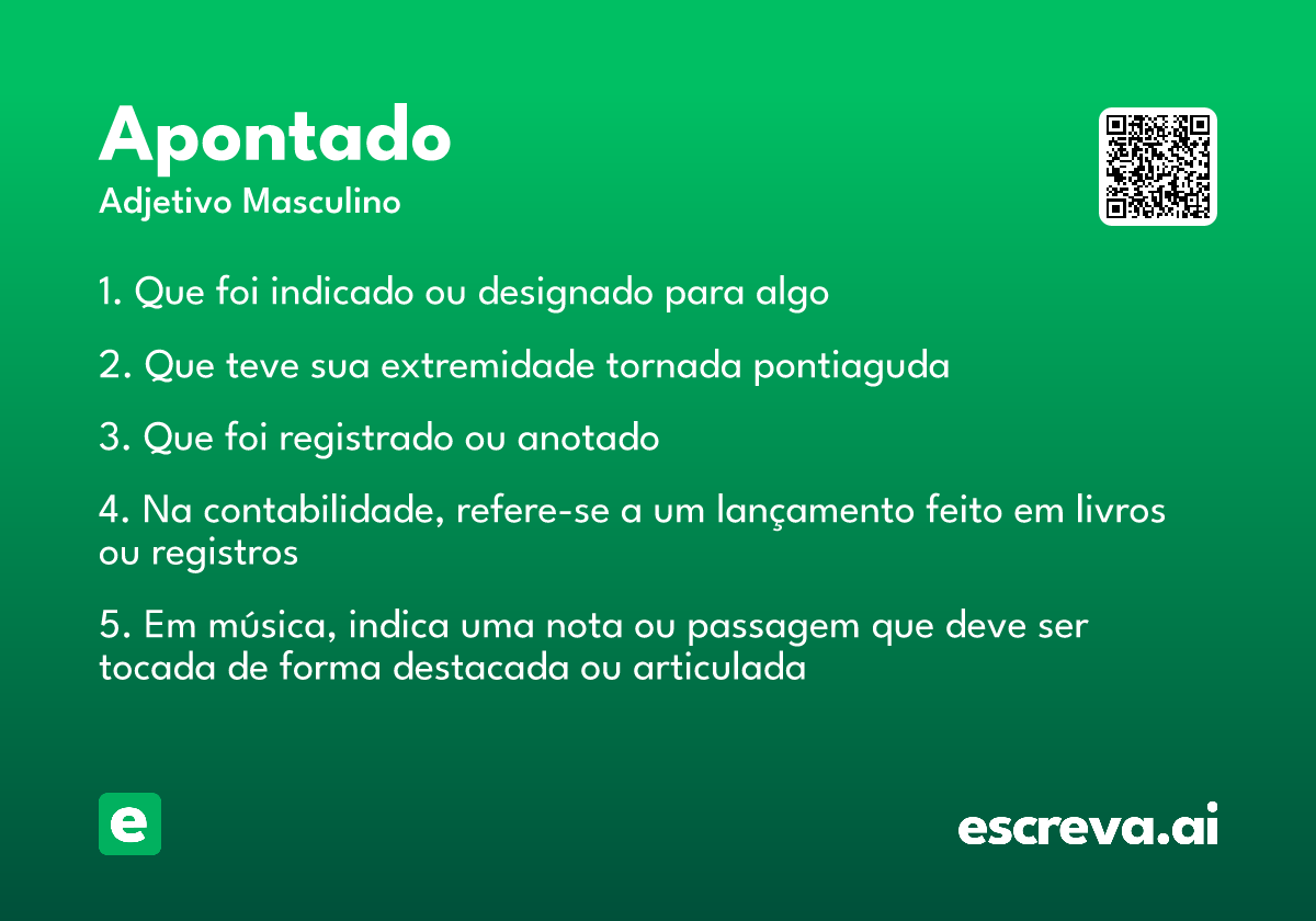apontado