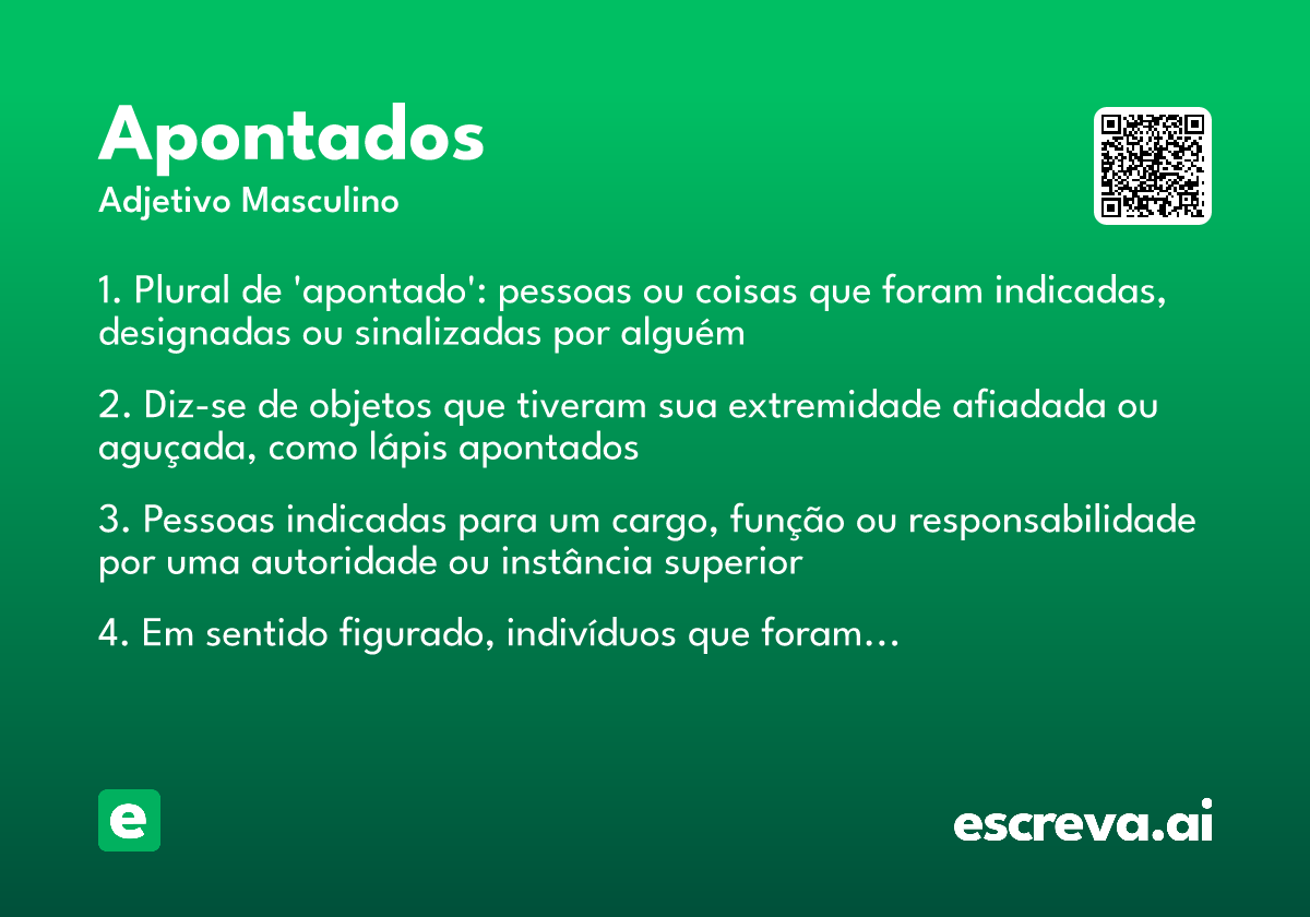 apontados