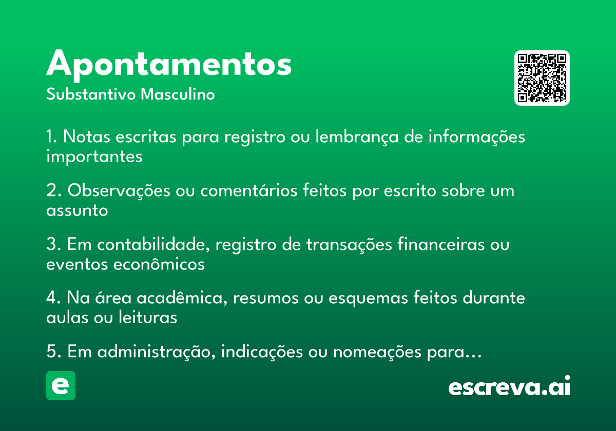 apontamentos