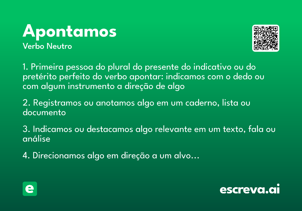 apontamos