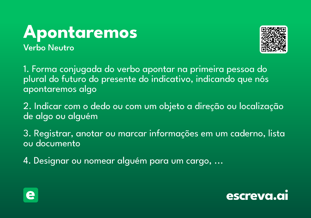 apontaremos