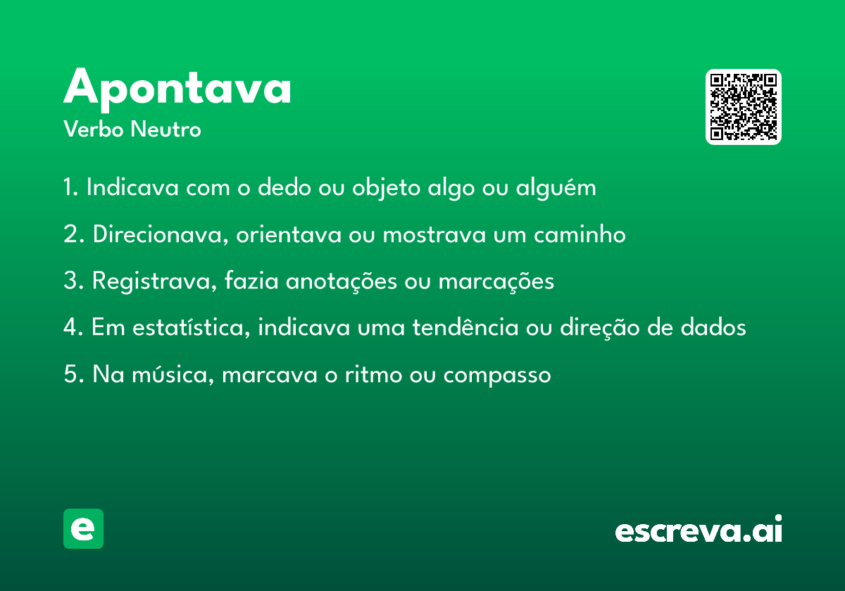 apontava