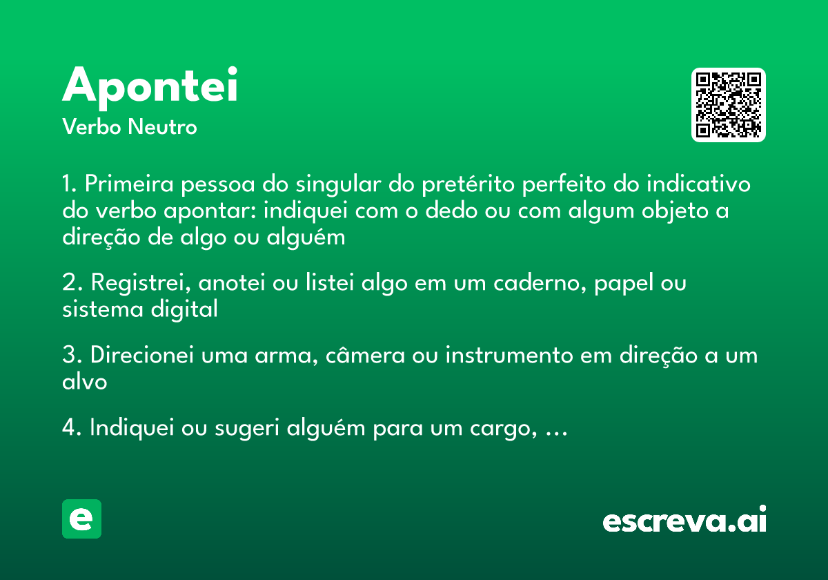 apontei
