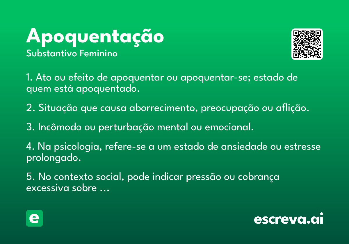 apoquentação