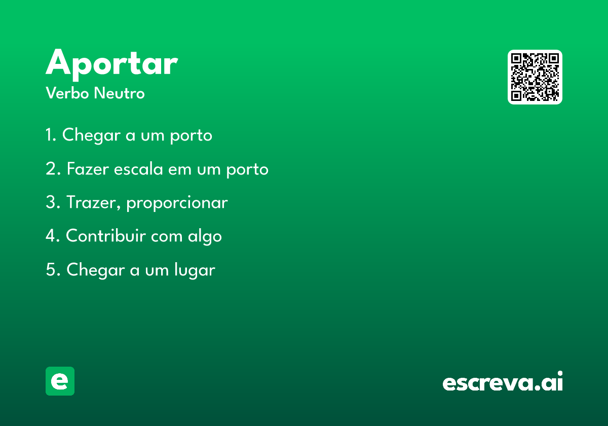 aportar