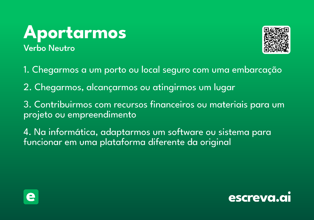 aportarmos