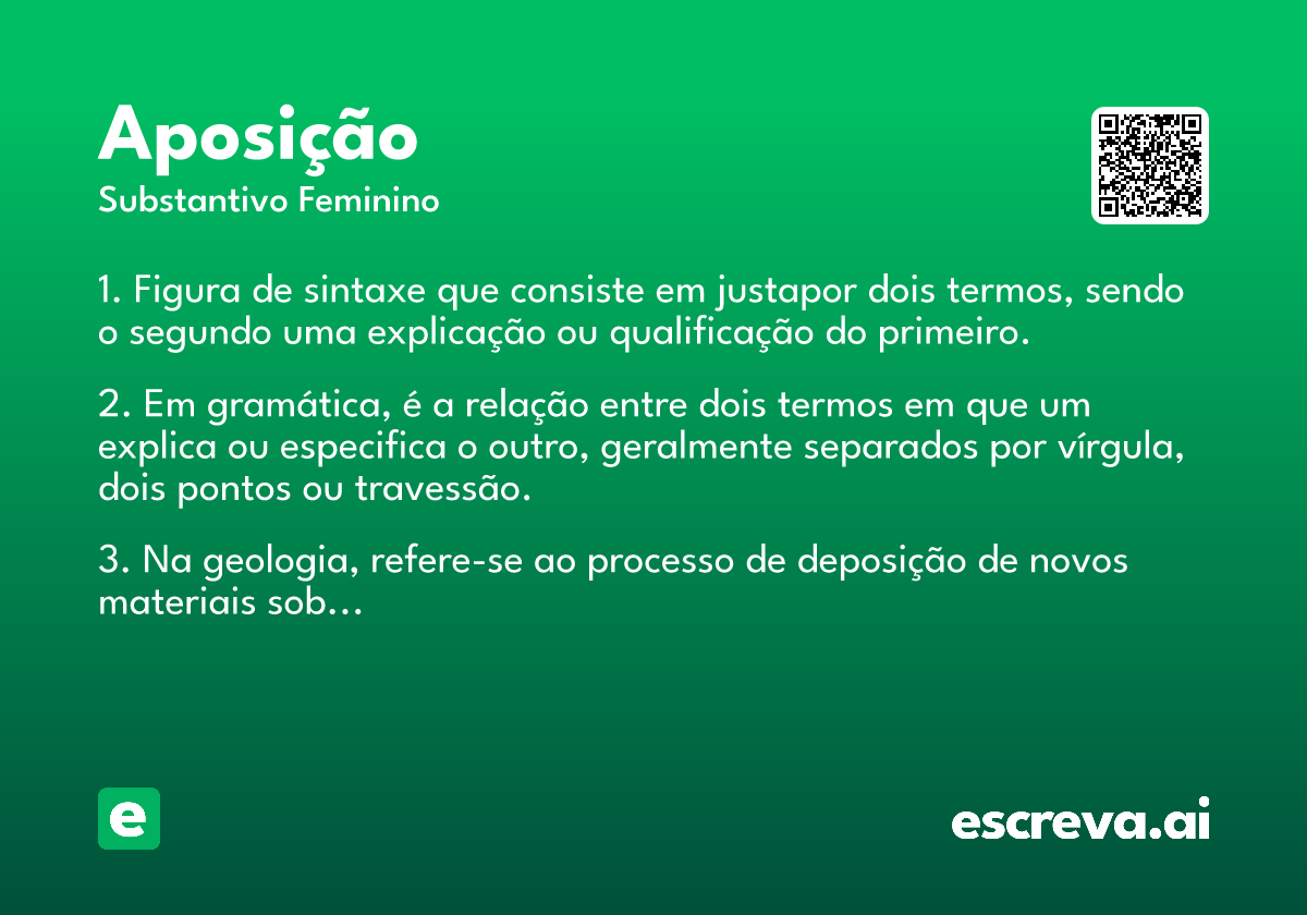 aposição