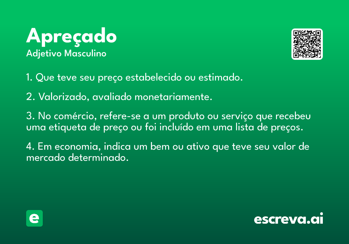 apreçado
