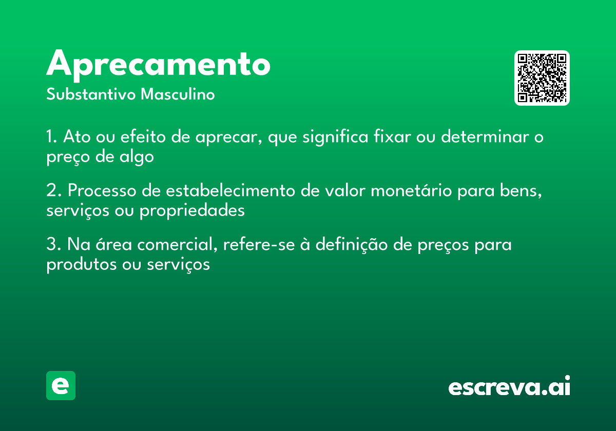 aprecamento