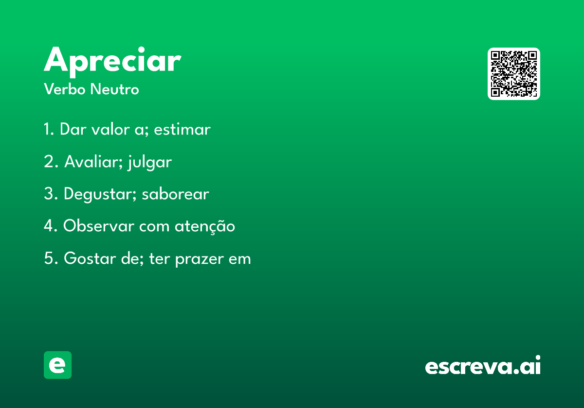 apreciar