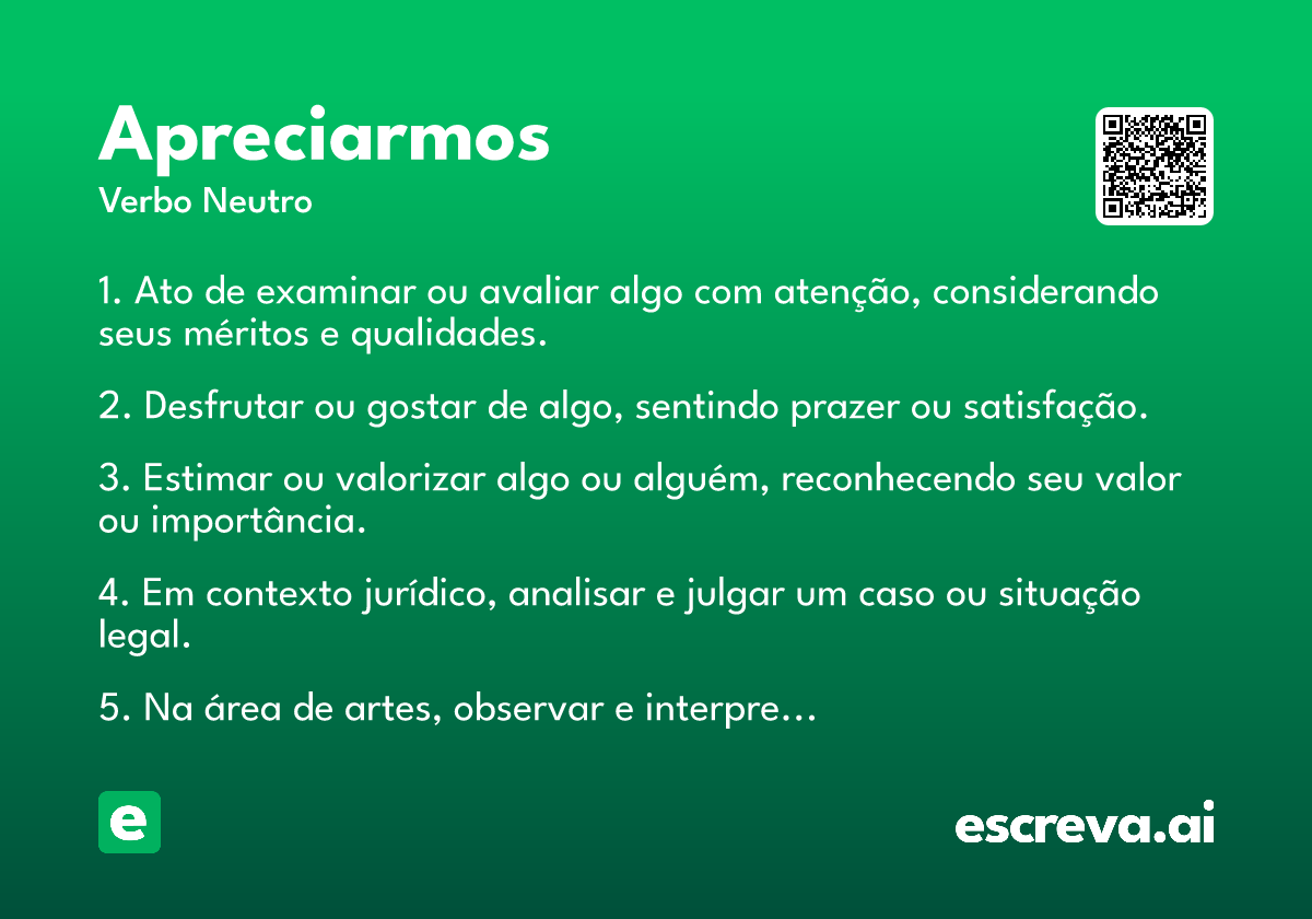 apreciarmos