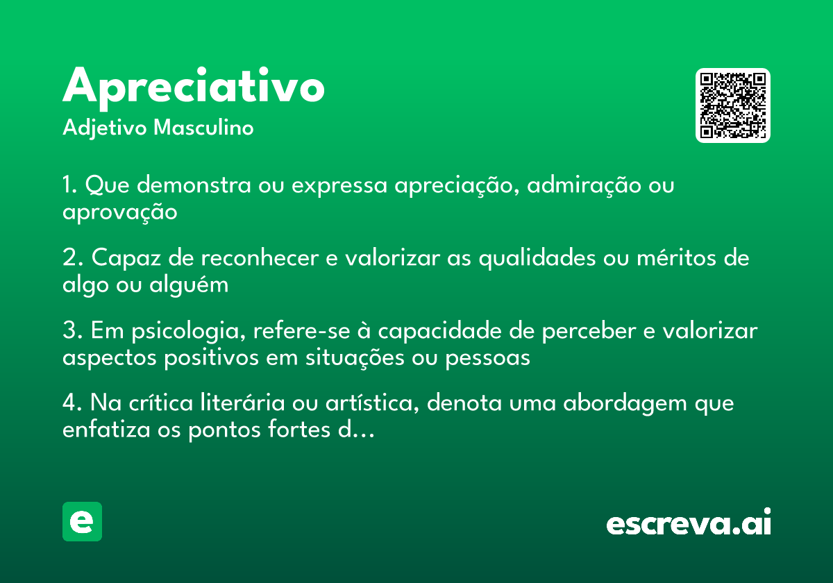 apreciativo